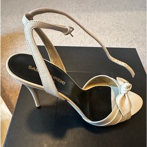 Stunning off white YSL strappy sandal .  Never worn .